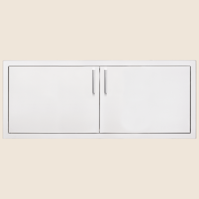 Summerset DD-42 42-Inch Stainless Steel Double Access Doors - straight view
