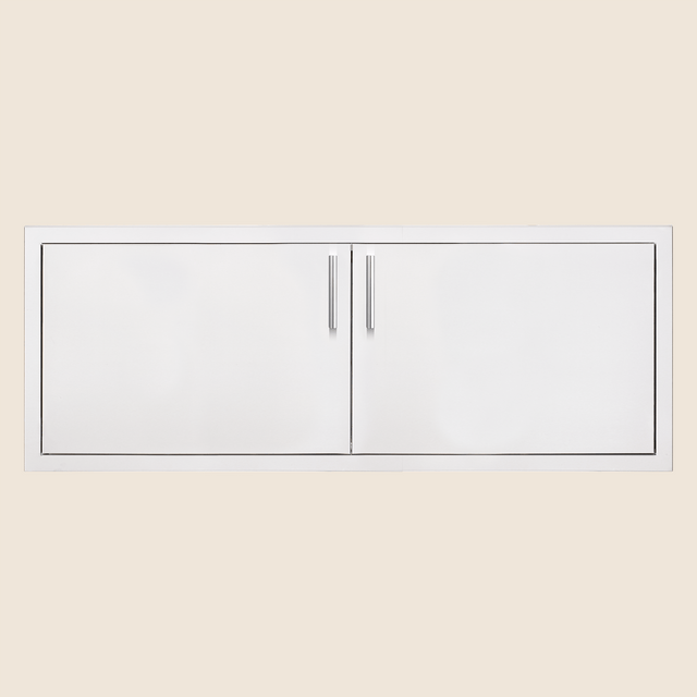 Summerset DD-45 45-Inch Stainless Steel Double Access Doors - straight view