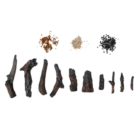 Amantii Oak 10-Piece Log & Media Kit | DESIGN-MEDIA-OAK-10PCE