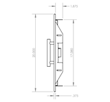 Summerset DH-27 Horizontal Access Door - side dimensions diagram