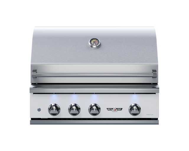 Delta Heat 32-Inch 3-Burner Freestanding Gas Grill On Cart - Color Control Panel