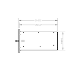 Summerset DR1-17 Single Drawer - side dimensions diagram