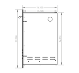 Summerset DR1-20LP Propane Tank Drawer - side dimensions diagram