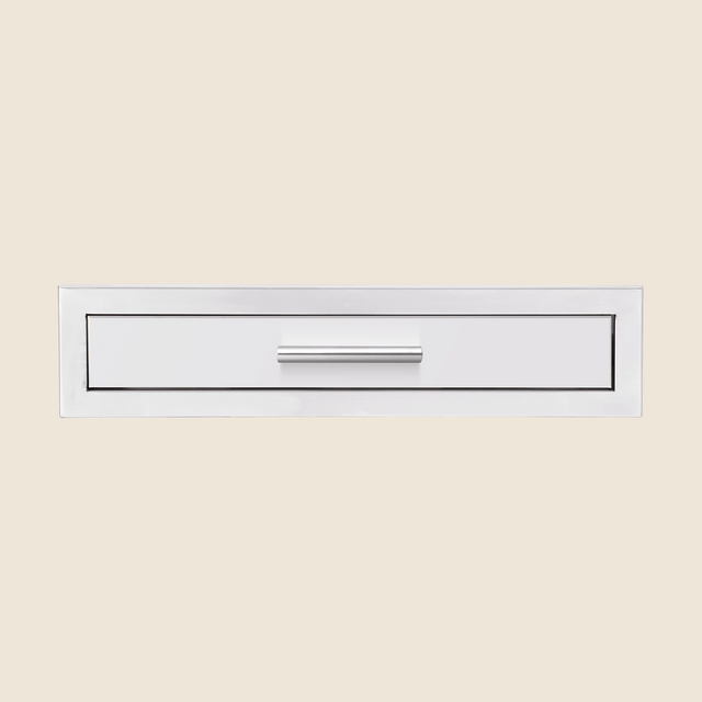 Summerset DR1-26U 26-Inch Stainless Steel Utensil Drawer - straight view