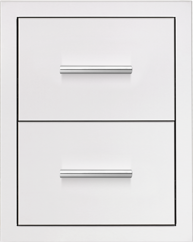 Summerset DR2-17 17-Inch Flush Mount Double Drawer - handle detail