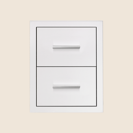 Summerset DR2-17M 17-Inch Masonry Double Drawer - straight view