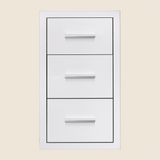 Summerset DR3-17 17-Inch Flush Mount Triple Drawer - closed