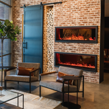 Aquafire AWA water vapor fireplace insert close-up