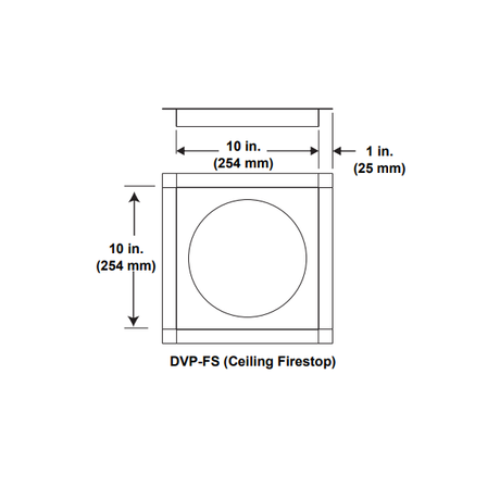 Majestic DVP-FS DVP ceiling firestop