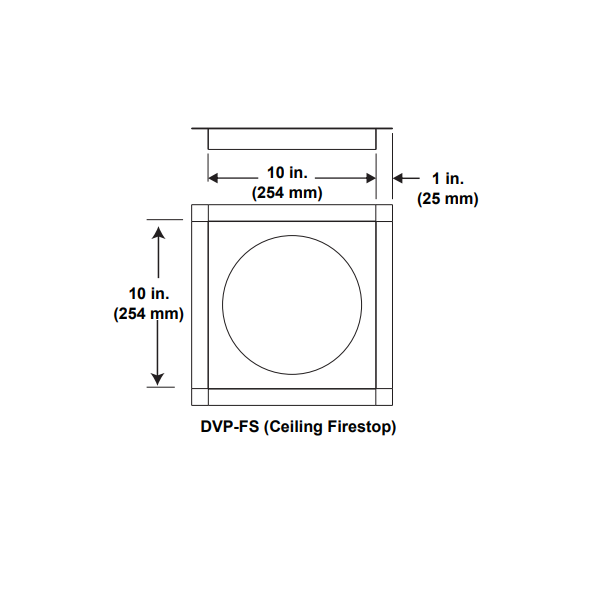 Majestic DVP-FS DVP ceiling firestop