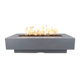 The Outdoor Plus Del Mar 84-inch GFRC concrete gas fire pit in Gray