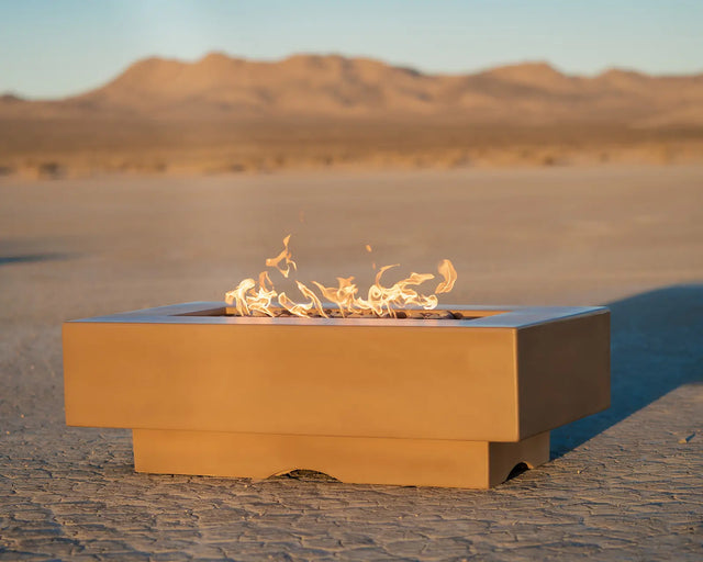 The Outdoor Plus Del Mar concrete gas fire pit outdoor living setting