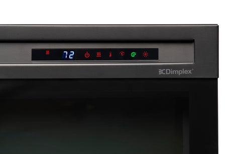 Dimplex Multi-Fire XHD firebox control panel close-up
