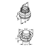 Duravent 4" x 6-5/8" DirectVent Pro Chimney Conversion Kit B | 46DVA-KCB