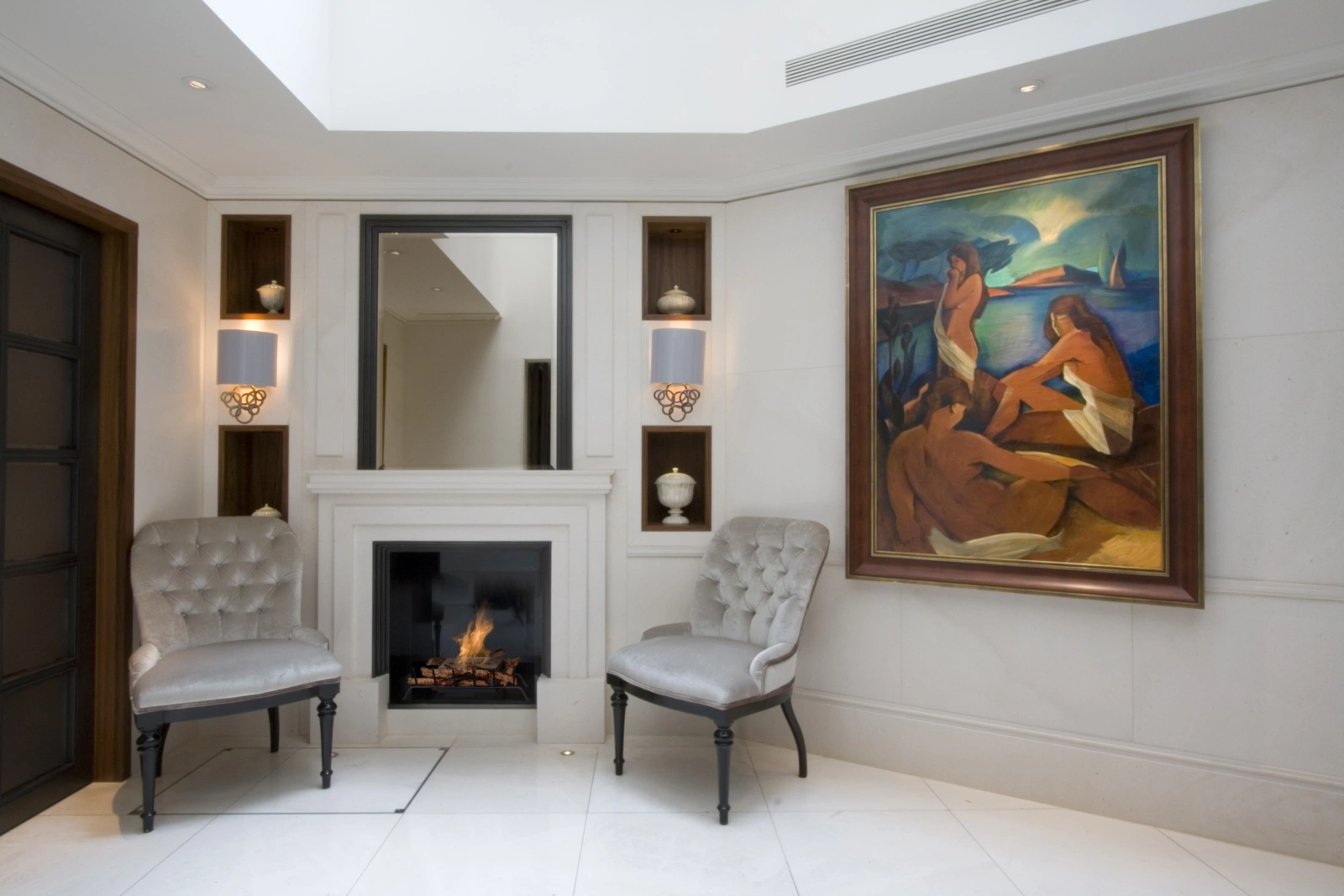 EcoSmart Heritage Grate 25 Ethanol Fireplace