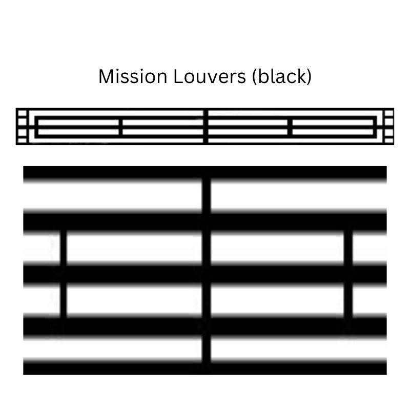 Louver Options for Tahoe Luxury Direct Vent Gas Fireplaces