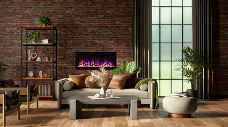 Amantii Fire & Ice Evolution 42-Inch Linear Electric Fireplace EVO4220