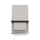Fire Magic Echelon Black 53811BSC utility drawer shown open with the removable utensil bin