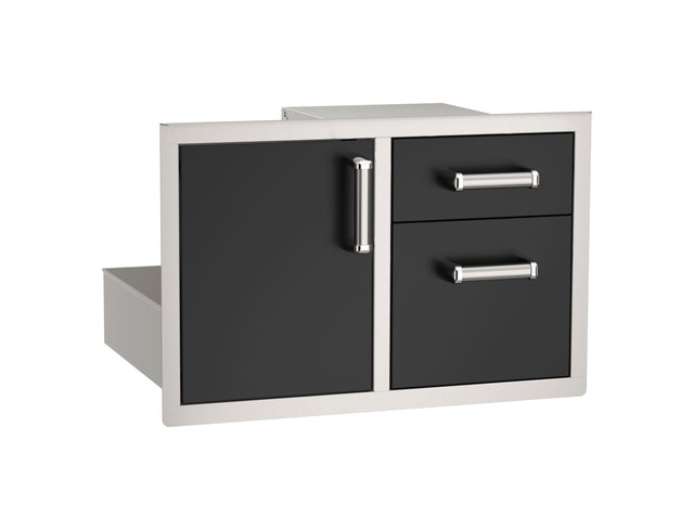 Fire Magic Echelon Black 53810BSC door and drawer combo, black powder coat