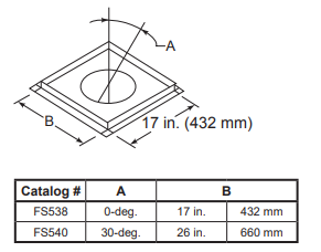 Majestic FS538 SL1100 ceiling firestop
