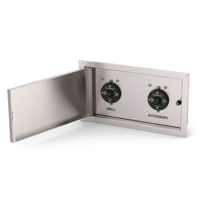 Fire Magic 1 Hour Stainless Steel Double Timer Box - 5521-12T