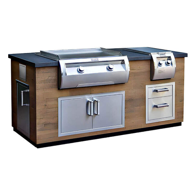 Fire Magic 660 Reclaimed Wood Style Grill Island - ID660-SPD