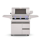 Fire Magic Echelon Diamond E660I 30-Inch Freestanding Gas Grill w/ Analog Thermometer, Magic View Window, & Rotisserie