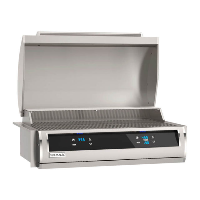 Fire Magic Electric EL500 31-Inch Post-Mount Electric Grill w/ Dual Touchscreen Control, Digital Timer, & Bluetooth