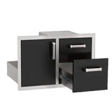 Fire Magic Echelon Black 53810BSC 30 in access door and double drawer combo, image 2 of 3