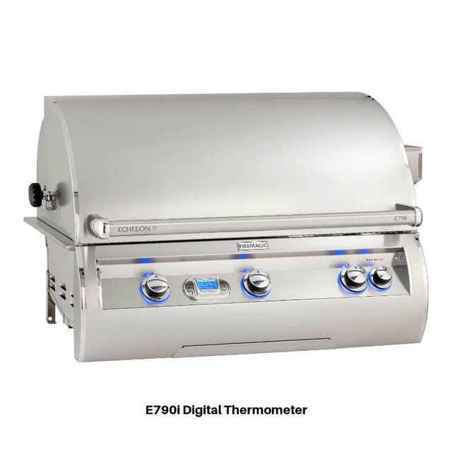 Fire Magic 790 Contemporary Grill Island With Refrigerator - ID790-SMR-115BA