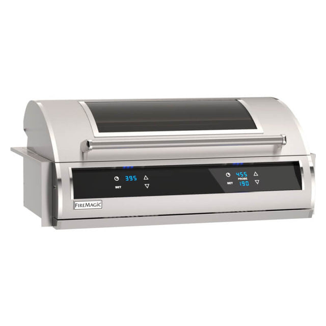 Fire Magic Electric EL500 31-Inch Electric Post Mount Grill w/ Dual Touchscreen Control, Digital Timer, Bluetooth & Magic Window