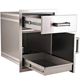 Fire Magic Premium Flush 20-Inch Large Pantry Door/Drawer Combo - 54020S