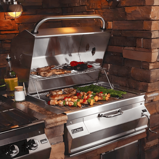 Fire Magic Legacy 24-Inch Built-In Smoker Charcoal Grill | 12-SC01C-A