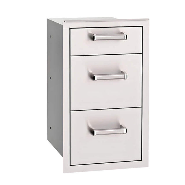 Fire Magic Premium Flush 14-Inch Triple Access Drawer - 53803SC