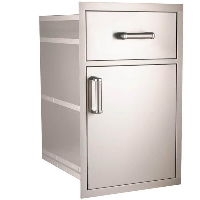 Fire Magic Premium Flush 17-Inch Medium Pantry Door/Drawer Combo - 54018S