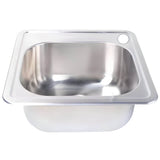 Fire Magic 15-Inch Outdoor Rated Stainless Steel Sink With Cold Water Faucet - 3587 + 3588
