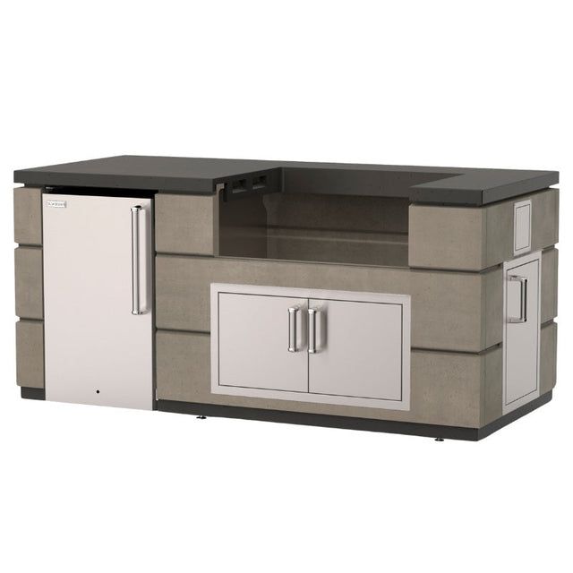 Fire Magic Contemporary Outdoor Kitchen Island Bundle for Pizza Oven