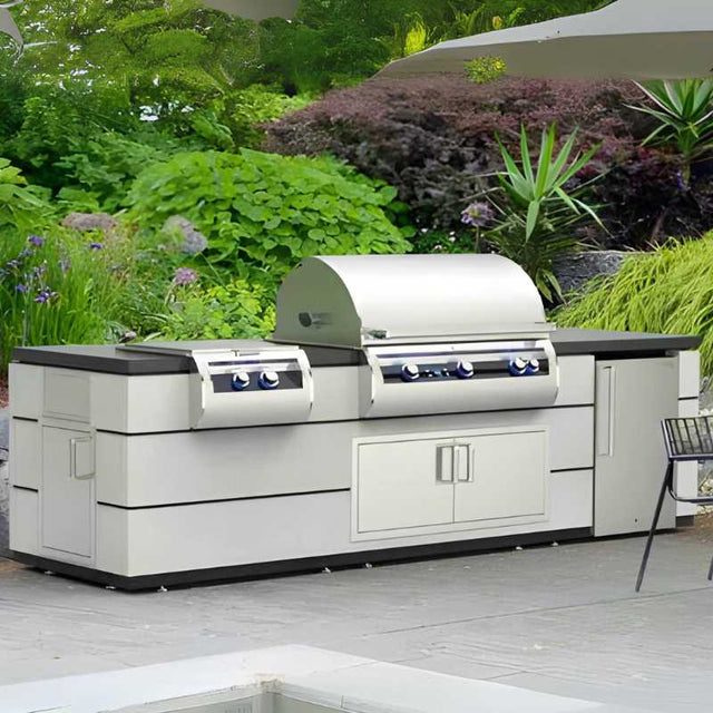 Fire Magic Contemporary Outdoor Kitchen Island Bundle for 36" Built-In Grill