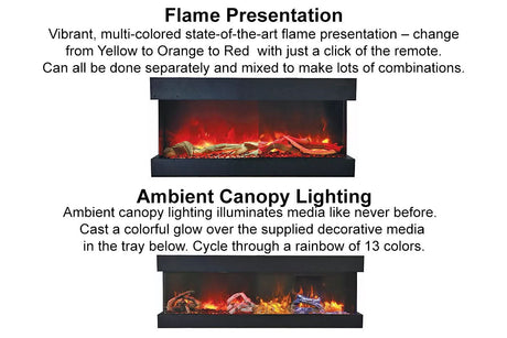 Amantii Tru-View flame and ember color options