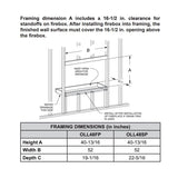 Carol Rose 48" Vent Free Outdoor Stainless Steel Linear Fireplace | OLL48FP