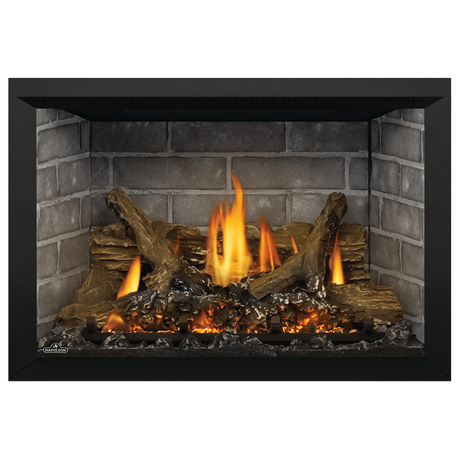 Napoleon Oakville X3 gas insert with Westminster brick panels
