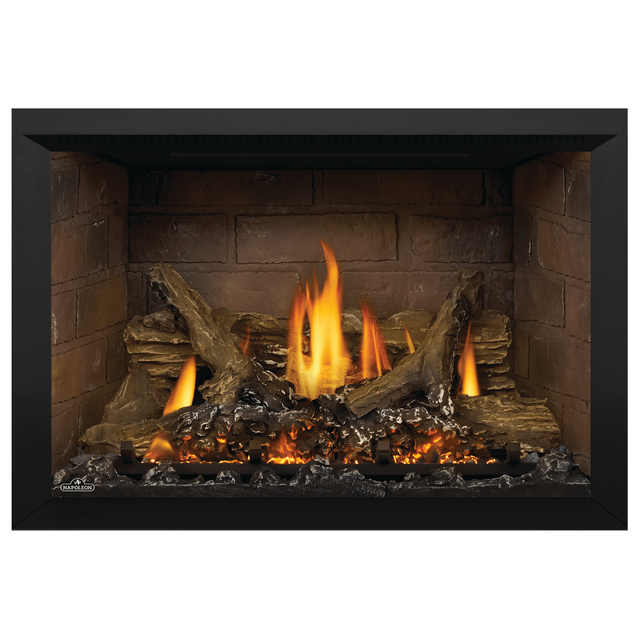 Napoleon Oakville X3 gas insert with Newport brick panels