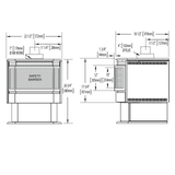 Napoleon Haliburton GDS28 gas stove - dimensions