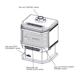 Napoleon Haliburton GDS28 gas stove - venting dimensions