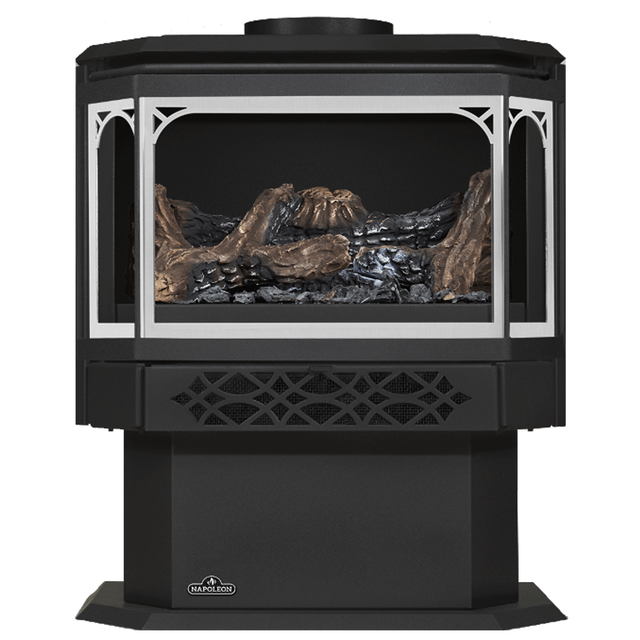 Napoleon Haliburton GDS28 gas stove - satin chrome door