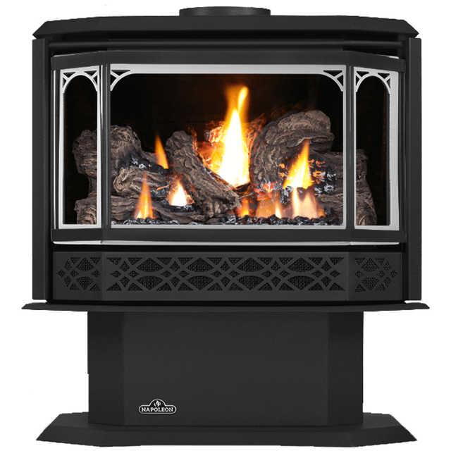 Napoleon Havelock GDS50 gas stove - satin chrome door