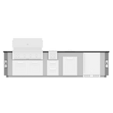 Hestan GES12 12-foot outdoor living entertainment suite island