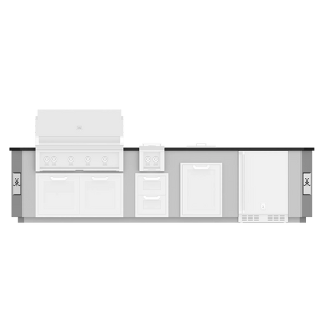 Hestan GES12 12-foot outdoor living entertainment suite island