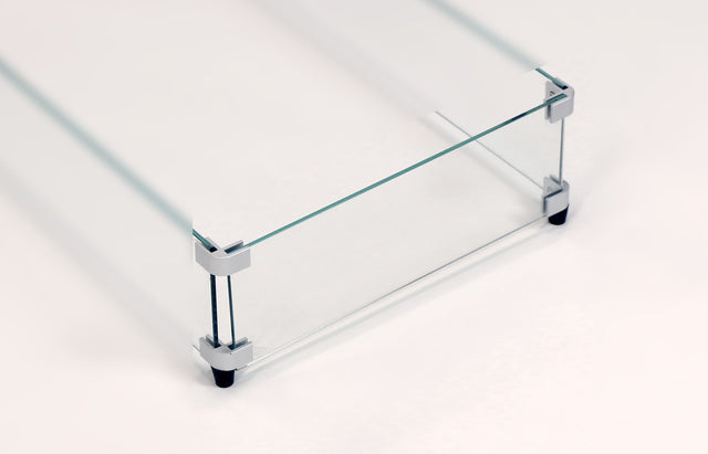 The Outdoor GreatRoom Glass Wind Guard Replacement Glass Panel - Square / Rectangular / Linear