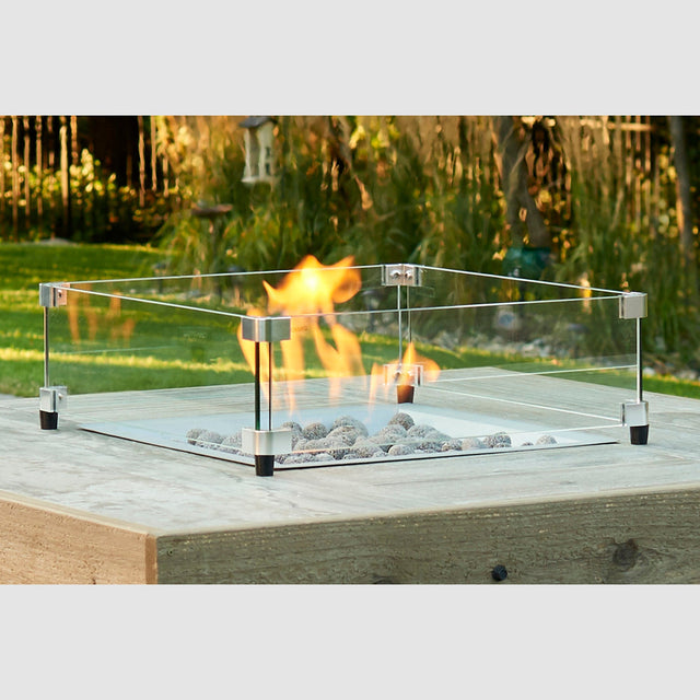 Square Glass Wind Guard